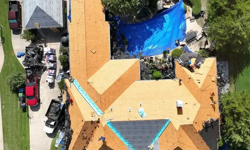 Professional Roof Leak Repair being performed in Leacock